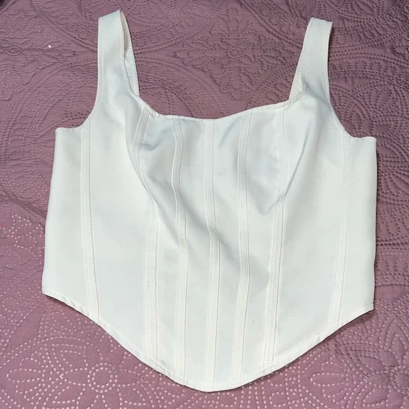 Sincerely Jules cream colored corset blouse - Picture 1 of 3